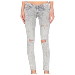 AGOLDE Jeans Womens Chloe‎ Low Rise 27 Feel Good Gray Wash Distressed Y2K